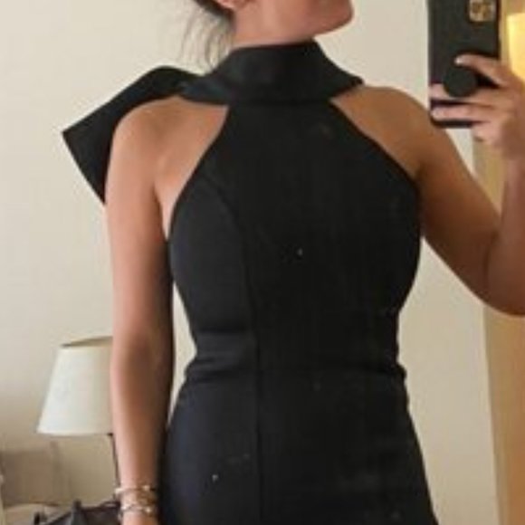 Reg. & Plus Size STATEMENT MAKER Lady in Black Bow - Picture 8 of 12